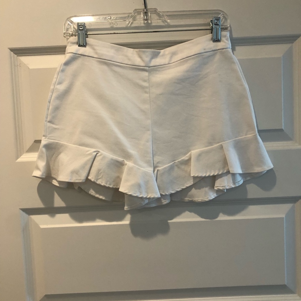 Zara white shorts